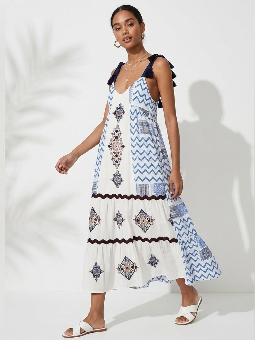 See And Be Seen Boho Maxi Sundress L Coastal Grandma Cottagecore Resort Boho